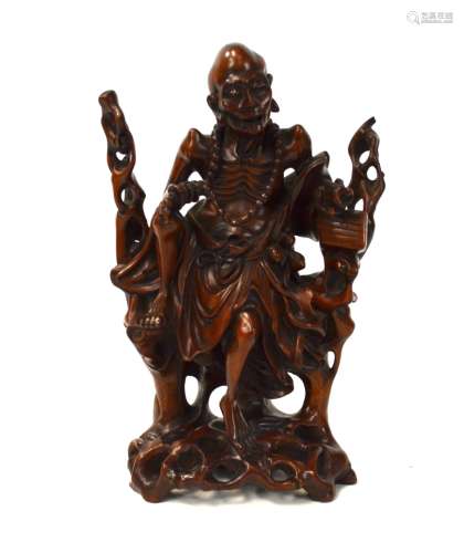 Chinese Boxwood Figure of Luohan