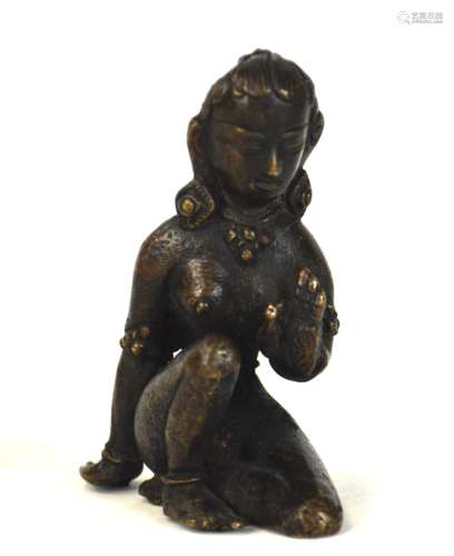 Small Bronze Lady Sculpture