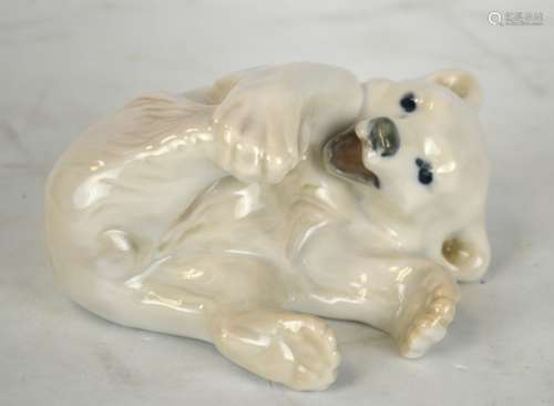 Royal Copenhaegen Bear Cub Porcelain Figurine