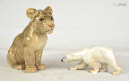 Denmark Two Bing & Grondahl Porcelain Figurines