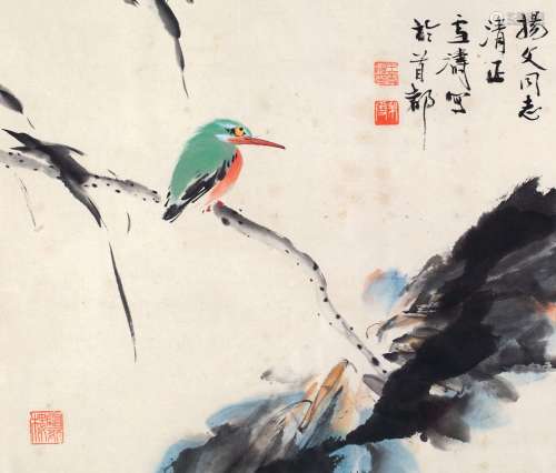 王雪涛（1903～1982） 清趣 镜框 设色纸本