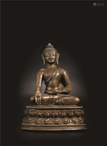 14世纪 合金铜释迦牟尼佛