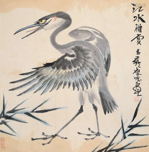 李燕（b.1943） 鹭鸶 立轴 设色纸本