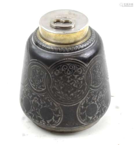 Russian Silver Tea Caddy, Tiffany & Co. Retailer