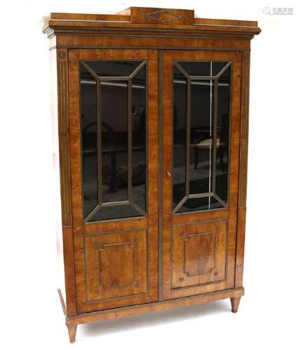 Biedermeier Brass Trim Cabinet