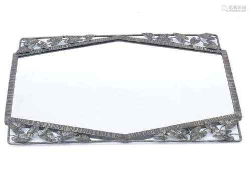 Iron Leaf Decorated Mirror