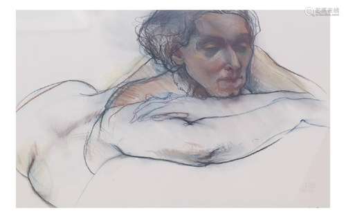 Judith Roth, Female Nude - Watercolor