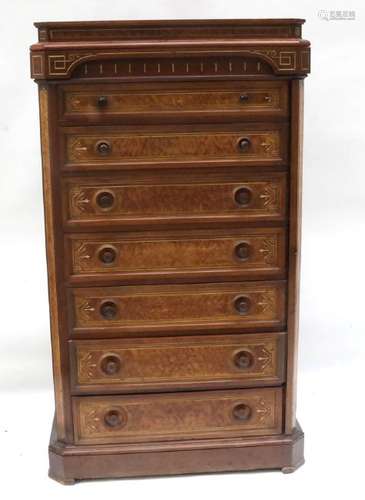 Victorian Aesthetic Side-lock Tall Chest