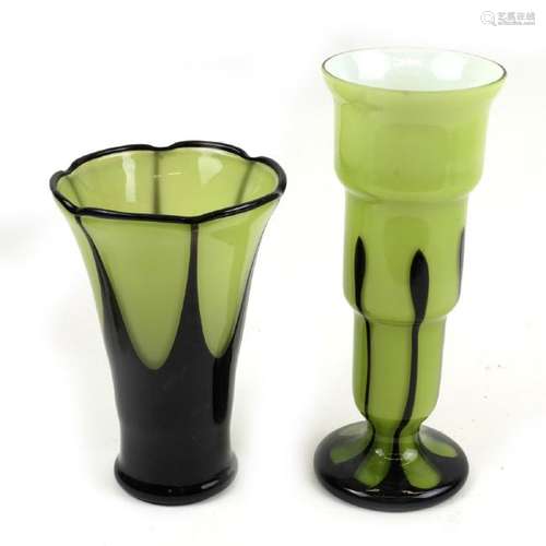 Two Art Glass Vases