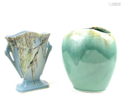 Two Roseville, USA Ceramic Vases