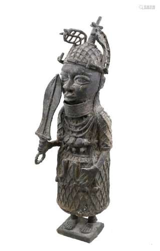 Nigerian Figural Bronze 