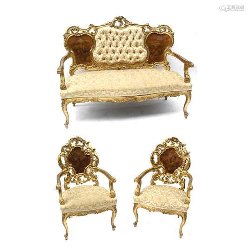 3-Piece Vernis Martin Parlor Suite