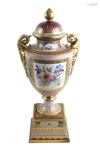 Royal Vienna Covered Urn