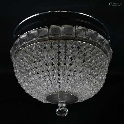 Flush Mount Crystal Ceiling Fixture