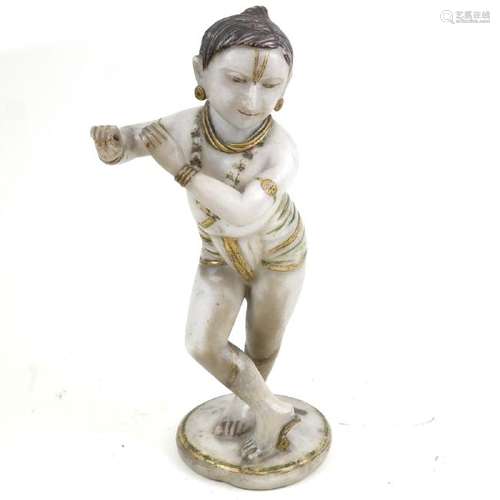 Marble Asian Sculpture of a Woman