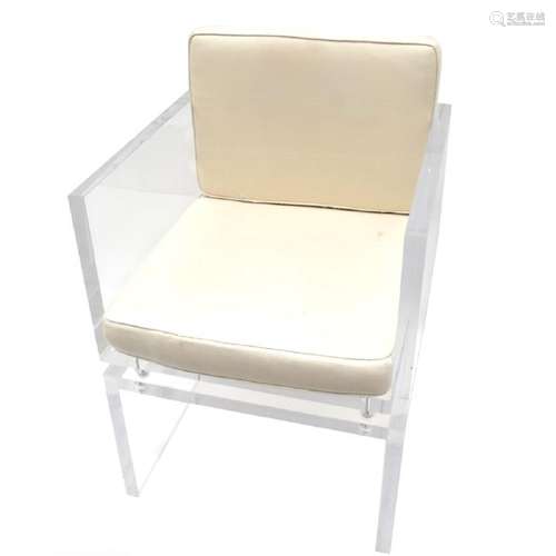 Mid-Century Modern Lucite Armchair