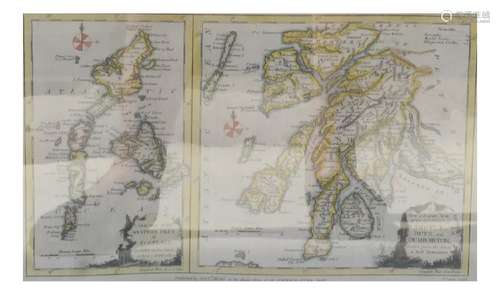 Map of Western Isles of Scotland.