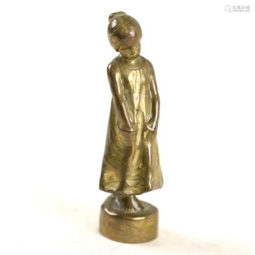 Paul Terezchuk Miniature Sculpture of a Girl