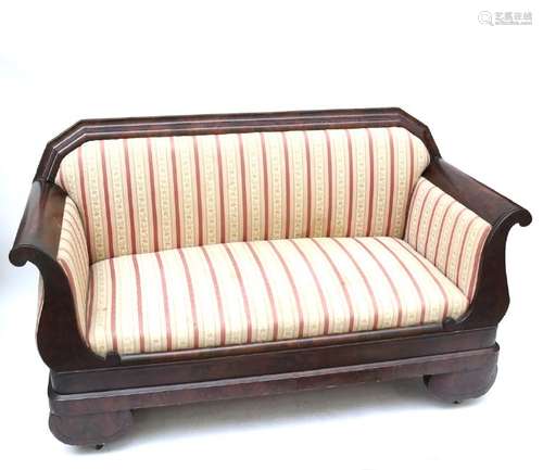 American Empire Settee