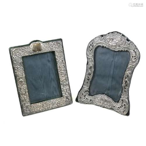 Two Silver Photo Frames