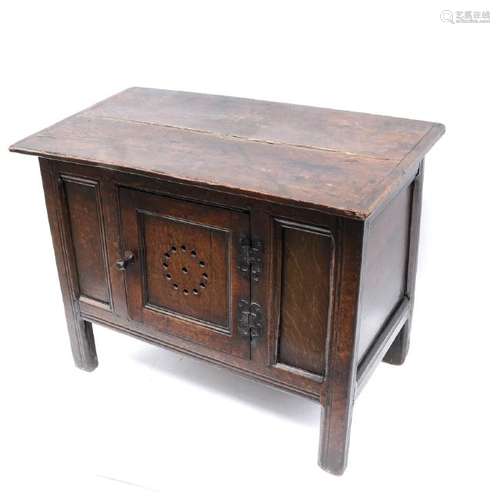 Antique Oak Low Cabinet