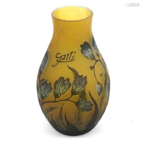 Reproduction Galle Art Glass Vase