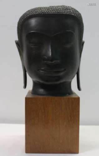 Antique Bronze Buddah Bust