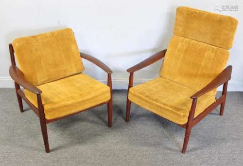 Midcentury. Danish Lounge Chairs Inc Arne Vodder.