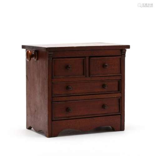 Antique New England Miniature Chest of Drawers