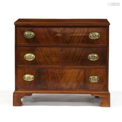 English Mahogany Low Chest of Drawers