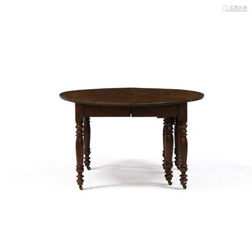 American Victorian Walnut Extension Dining Table