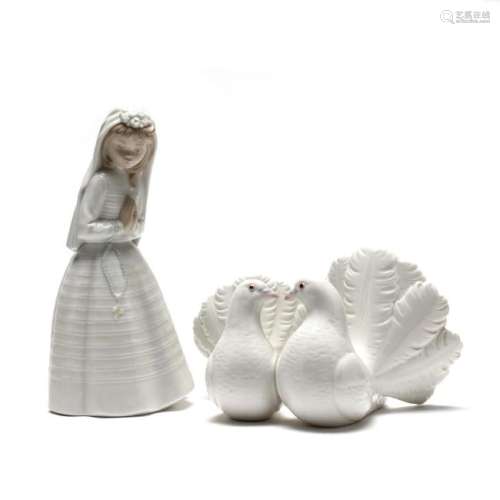 Two Porcelain Wedding Themed Figures