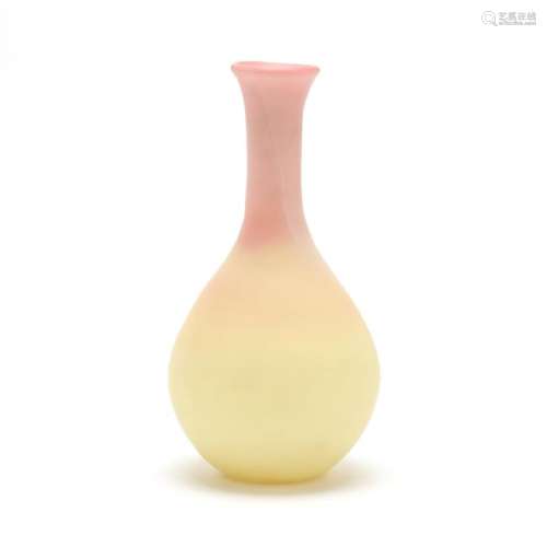 Peach Blow Glass Vase