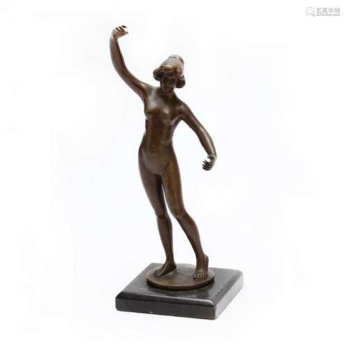 Bronze Sculpture of a Nude Woman