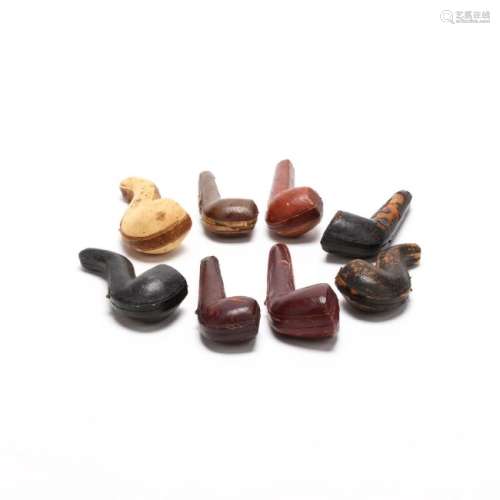 Eight Vintage Pipes in Cases