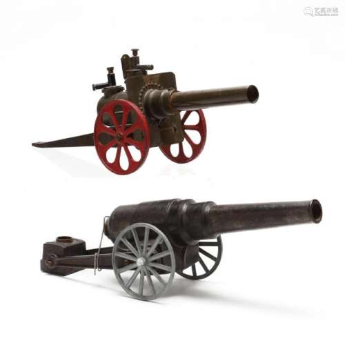 Two Vintage Toy Cannons