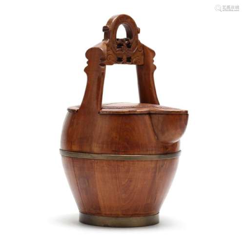 Chinese Carved Water Bucket