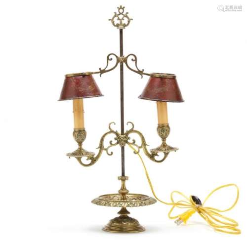 French Empire Toleware Table Lamp