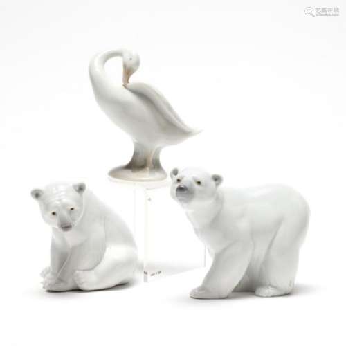 Lladro, Three Animal Figures