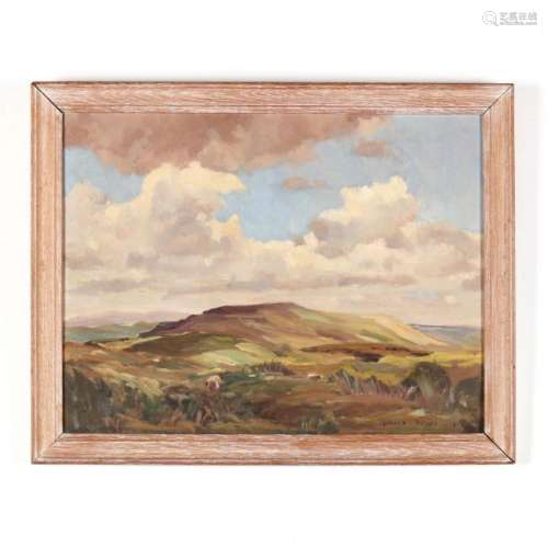 Arnold Denby (Br., 20th century), A Dales Landscape