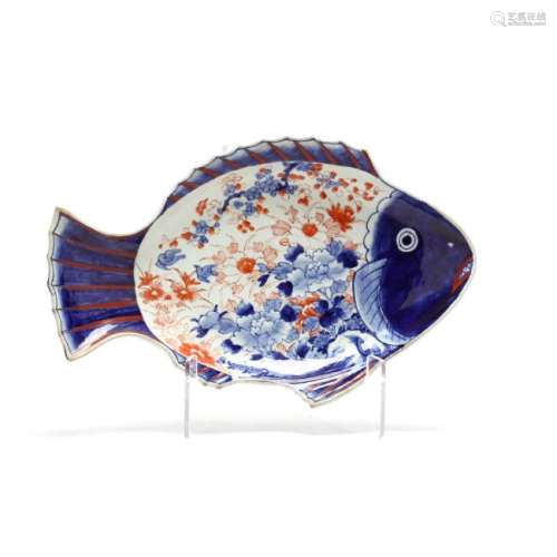 Antique Imari Fish Shaped Platter