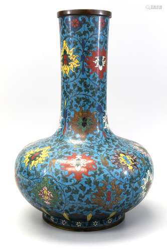 Chinese cloisonne vase.