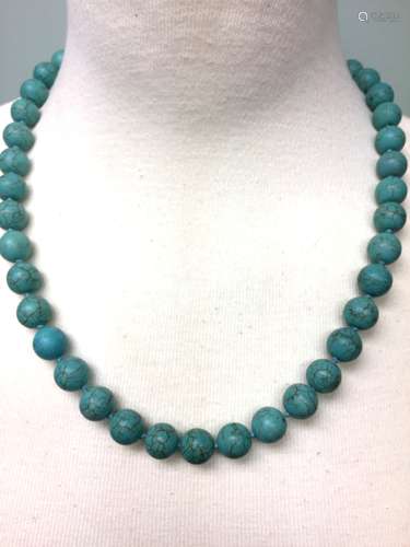 Turquoise necklace.