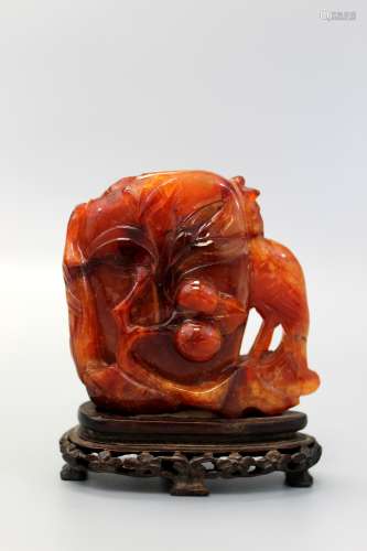 Chinese agate carving.