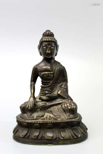 Chinese metal figure of buddha.