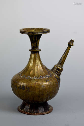 Tibet Nepal Bronze Ewer with Long Spout