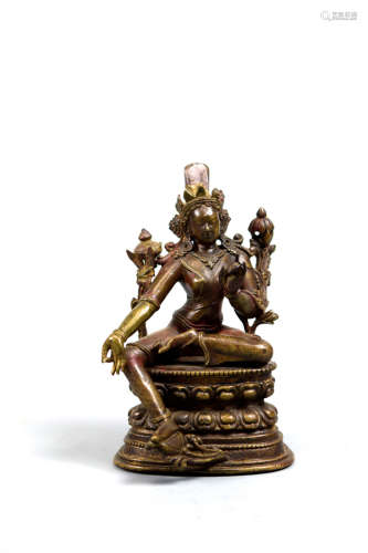 Tibetan Bronze Seated Tara