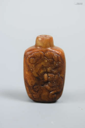 Chinese Nephrite Jade Snuff Bottle