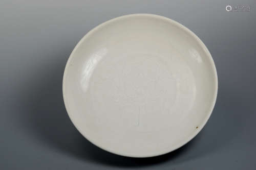 Chinese Blanc de Chine De Hua Porcelain Charger