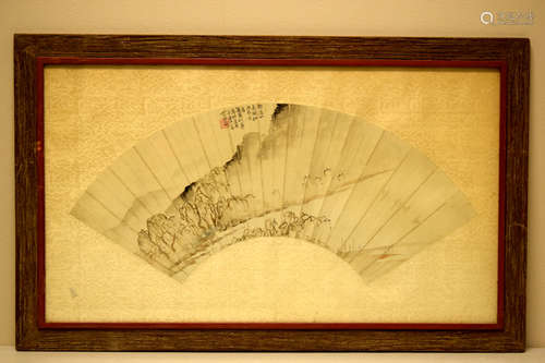 Chinese Fan Painting  - Dated Duakuang